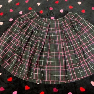 hot topic purple pink plaid skirt